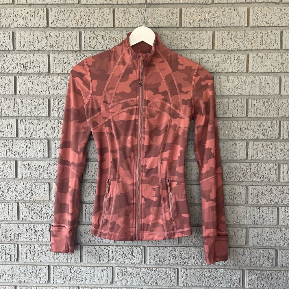 Lululemon Define Jacket Heritage 365 Camo Brier Rose Multi Pink Size 0 - Picture 4 of 9